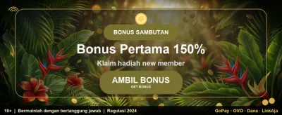 Bonus Selamat Datang 100% banner